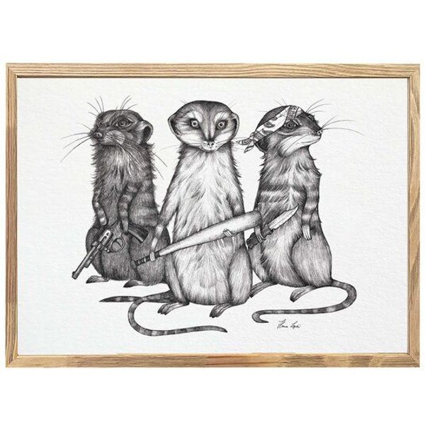 Kunstdruck »Erdmann Gang« von LIGARTI | A4, A3 oder A2 | Wandbild | Poster | Kunst