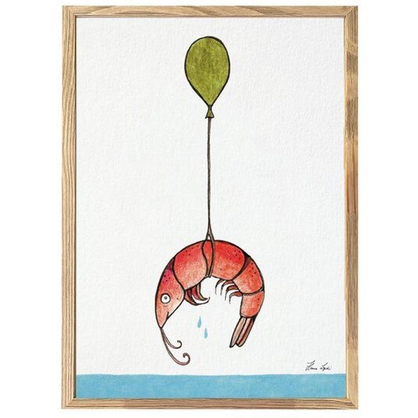 Kunstdruck »Shrimp Ausflug« von LIGARTI | A4, A3 oder A2 | Wandbild | Poster | Kunst