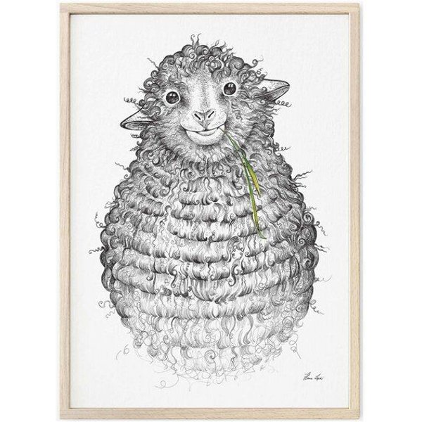 Kunstdruck »Wollfried« von LIGARTI | A4, A3 oder A2 | Wandbild | Poster | Kunst
