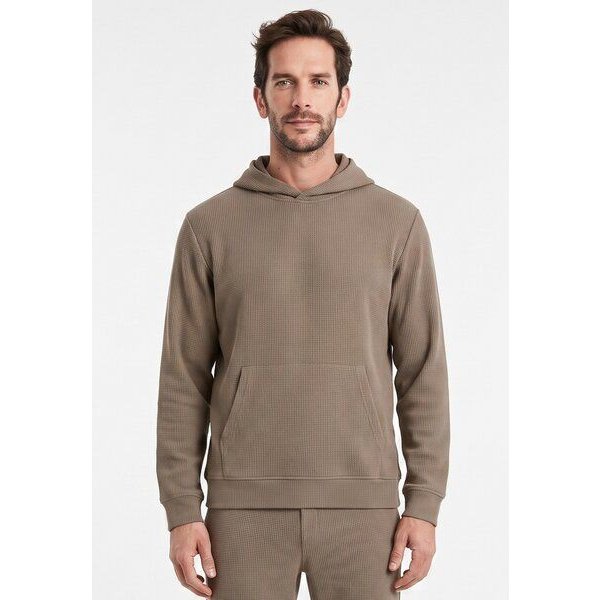 ORGANICATION HECTORR | Waffel Hoodie aus Bio-Baumwolle & recyceltem Polyester