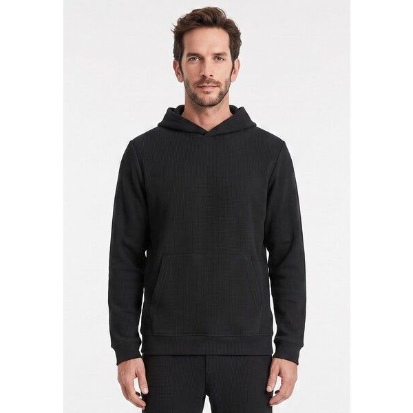 ORGANICATION HECTORR | Waffel Hoodie aus Bio-Baumwolle & recyceltem Polyester