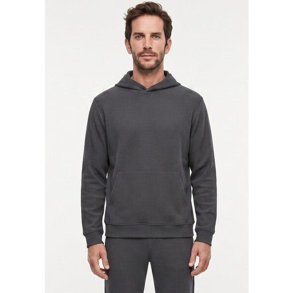 ORGANICATION HECTORR | Waffel Hoodie aus Bio-Baumwolle & recyceltem Polyester