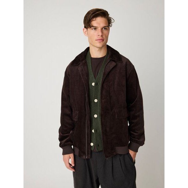 KnowledgeCotton Apparel Cord Bomberjacke aus Bio-Baumwolle