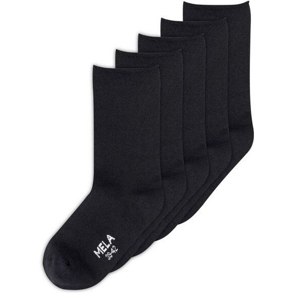 MELA Rollsaum Socken im 5er-Pack aus Biobaumwoll-Mix
