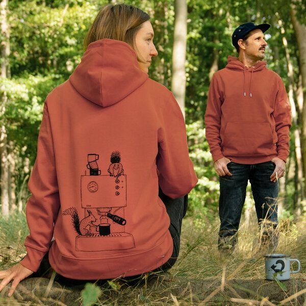 Cmig Hoodie Kaffee-Hörnchen für Kaffeefreunde