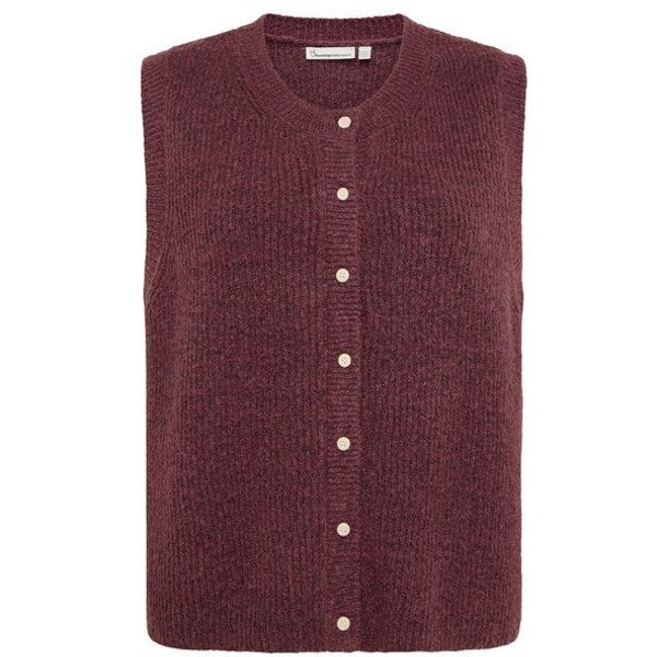 KnowledgeCotton Apparel Strickweste Soufflé yarn