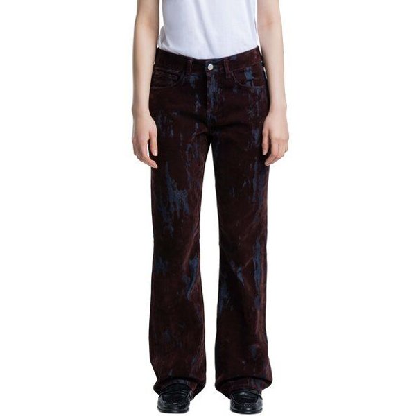 Kings Of Indigo Jeans Teruko - Mid Rise Flared - Fudge Larissa Flock