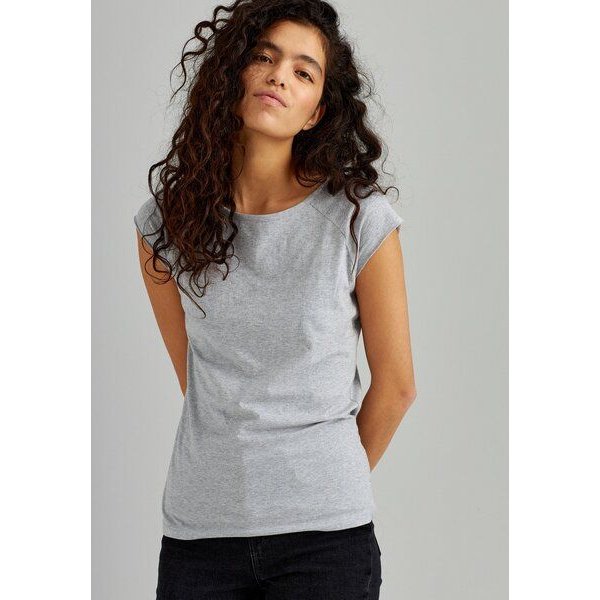 ThokkThokk Damen Cap Sleeve T-Shirt TT01 unifarben aus Bio-Baumwolle