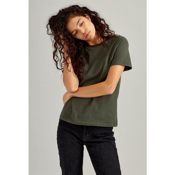 ThokkThokk Damen T-Shirt TT85 unifarben aus Bio-Baumwolle