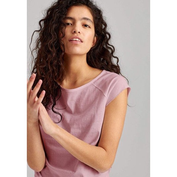 ThokkThokk Damen Cap Sleeve T-Shirt TT01 unifarben aus Bio-Baumwolle