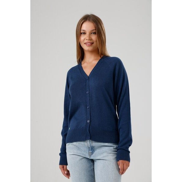 GORG Damen Strickjacke mit V-Ausschnitt
