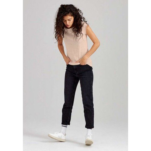 ThokkThokk Damen Cap Sleeve T-Shirt TT01 unifarben aus Bio-Baumwolle