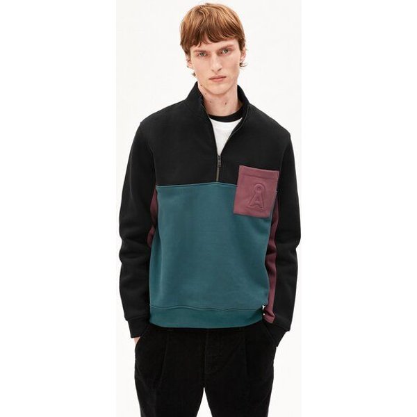 ARMEDANGELS WAARLO COLORBLOCK Herren Sweatshirt aus 100% Bio-Baumwolle