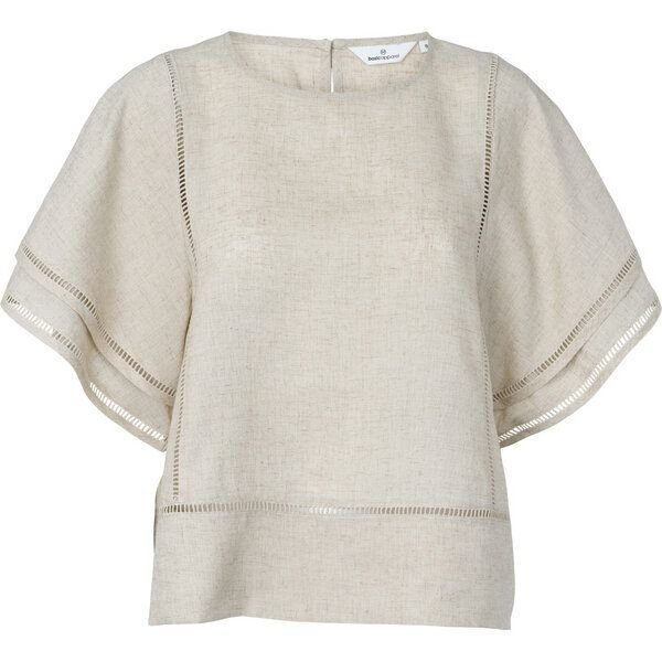 Basic Apparel Carina, Sommer-Bluse aus Leinen und Ecovero