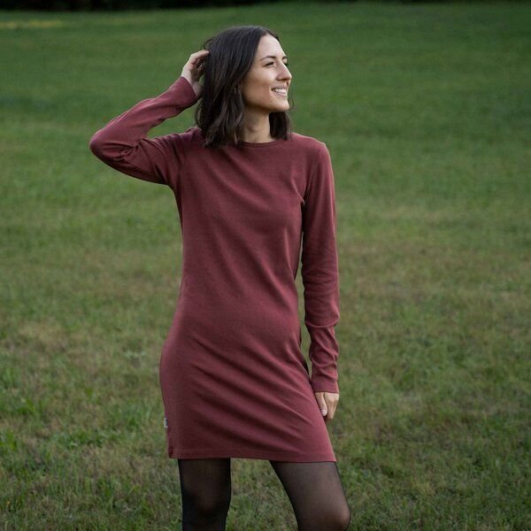 Vresh Clothing Vlora - Langarmkleid aus Biobaumwolle