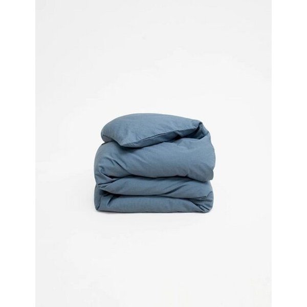 erlich textil Cotton Linen Select Bettdeckenbezug mit 80% Baumwolle (aus kontrolliert biologischem Anbau) und Leinen, made in Europe