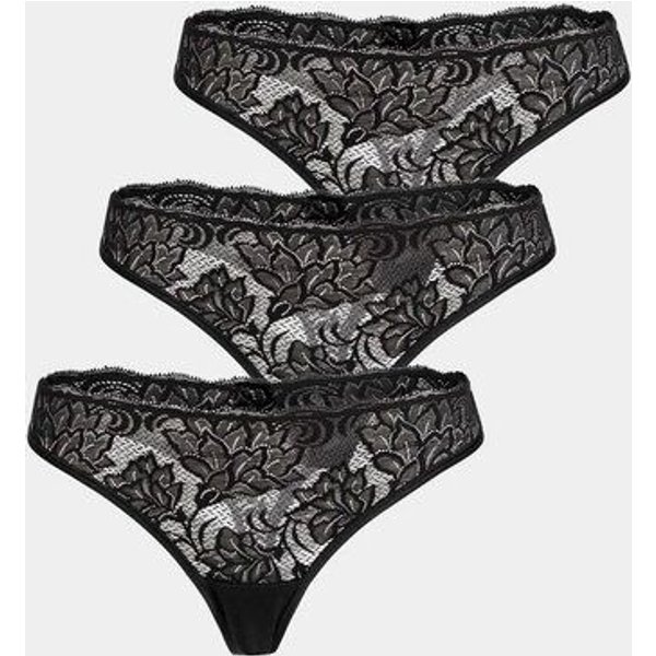 erlich textil Emilia im 3er Pack String mit Spitze, made in Europe