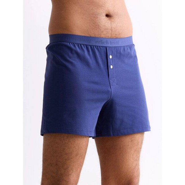 erlich textil Casual Cotton Boxers, weite Boxershorts mit 95% Baumwolle (aus kontrolliert biologischem Anbau), made in Europe