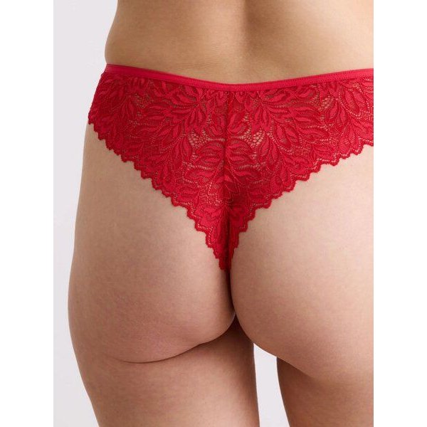 erlich textil Dreamy Lace High Waist Brazil String mit Spitze, made in Europe