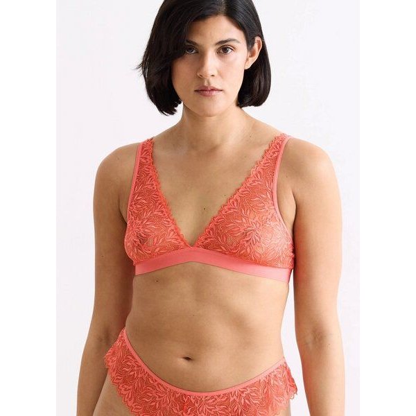erlich textil Dreamy Lace Plunge Bra BH mit Spitze, made in Europe