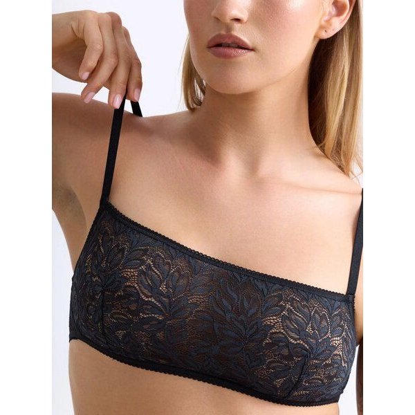 erlich textil Iconic Lace bügelloses Bandeau Bralette mit Spitze, made in Europe