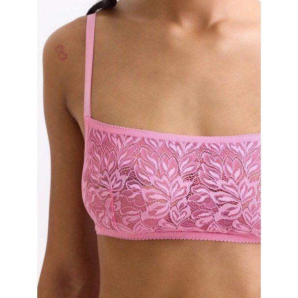 erlich textil Iconic Lace bügelloses Bandeau Bralette mit Spitze, made in Europe