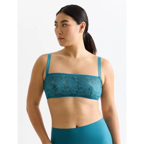 erlich textil Iconic Lace bügelloses Bandeau Bralette mit Spitze, made in Europe