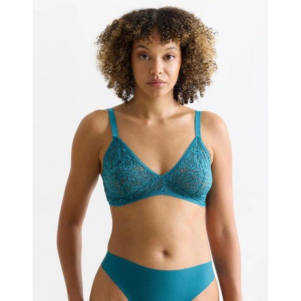 erlich textil Iconic Lace bügelloser Triangel BH mit Spitze, made in Europe