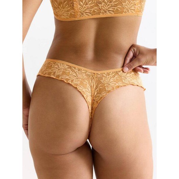 erlich textil Iconic Lace Brazil String mit Spitze, made in Europe