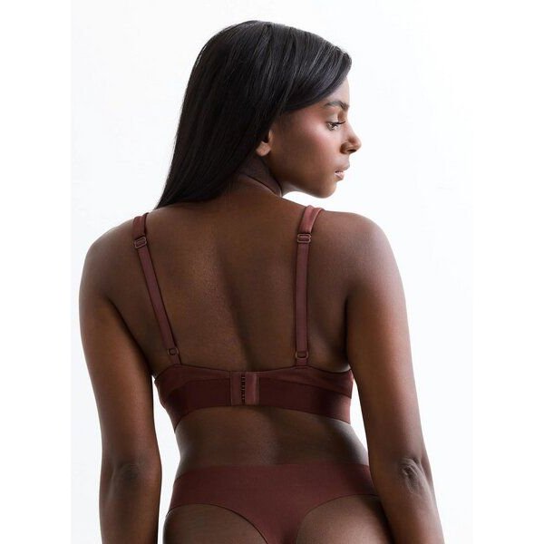 erlich textil Casual Cotton Plunge BH mit Baumwolle (aus kontrolliert biologischem Anbau), made in Europe