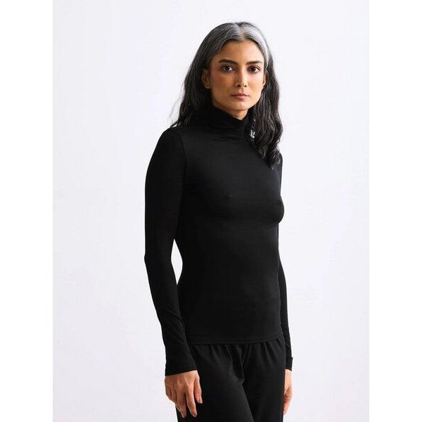 erlich textil Light Touch Rollkragen Langarmshirt mit weichem Lyocell, made in Europe