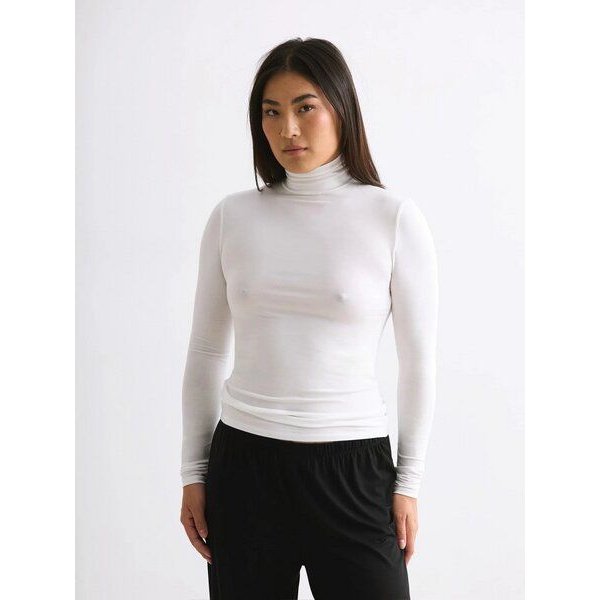 erlich textil Light Touch Rollkragen Langarmshirt mit weichem Lyocell, made in Europe