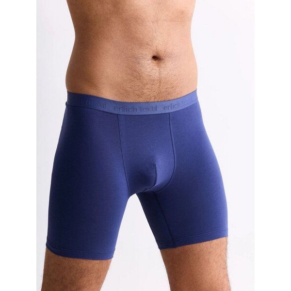 erlich textil Casual Cotton lange Pants, enge lange Boxershorts mit 95% Baumwolle (aus kontrolliert biologischem Anbau), made in Europe