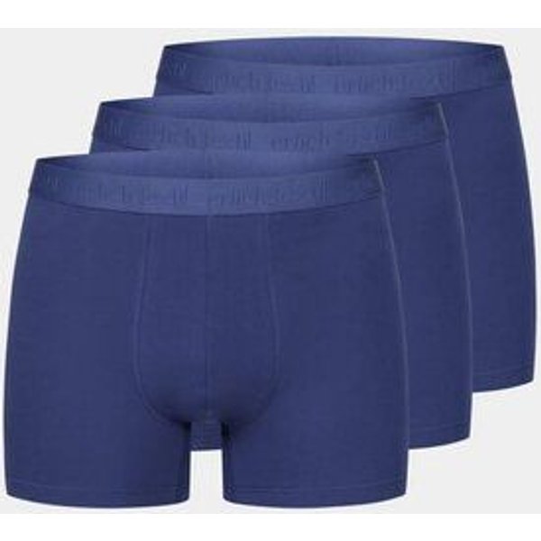 erlich textil Casual Cotton Pants im 3er Pack, enge Boxershorts mit 95% Baumwolle (aus kontrolliert biologischem Anbau), made in Europe
