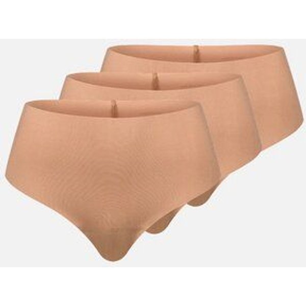 erlich textil Light Touch High Waist Brazil String im 3er Pack mit weichem Modal, made in Europe