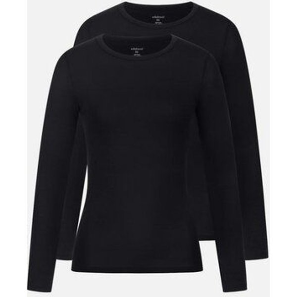 erlich textil Light Touch schmales Langarmshirt im 2er Pack mit weichem Lyocell, made in Europe