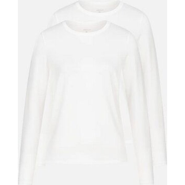 erlich textil Light Touch lockeres Langarmshirt im 2er Pack mit weichem Lyocell, made in Europe