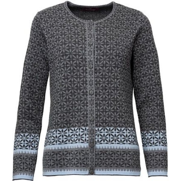 Heidekönigin Jacquard Strickjacke JULE