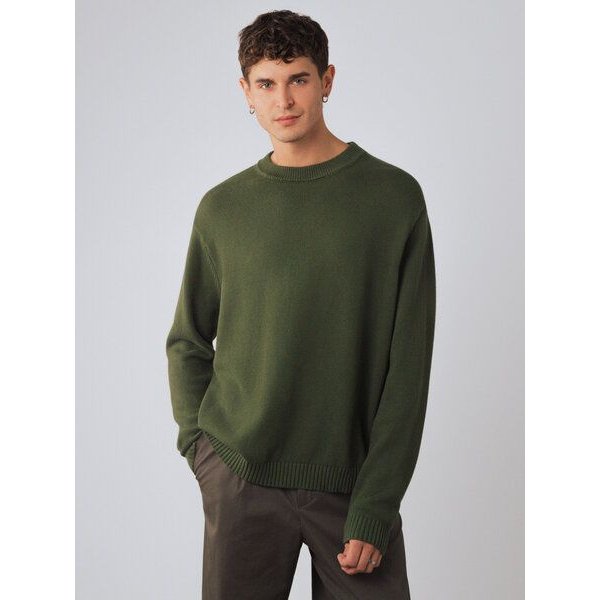 Honest Basics Herren Crew-Pullover aus 100% Bio-Baumwolle