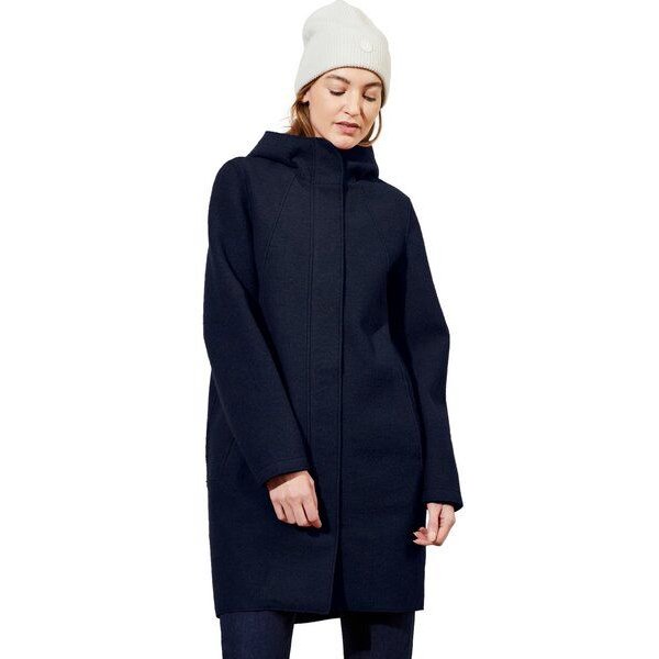 LangerChen Parka tailliert aus Walk mit Membran