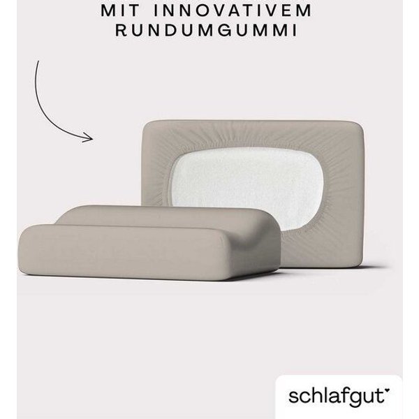 Schlafgut Nacken-/Gesundheitskissenbezug Knitted Jersey flexible - 95% Biobaumwolle, 5% Elasthan - uni