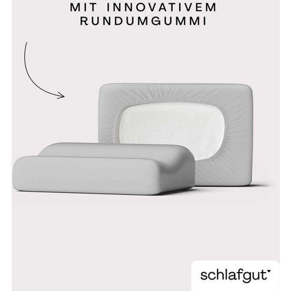 Schlafgut Nacken-/Gesundheitskissenbezug Knitted Jersey flexible - 95% Biobaumwolle, 5% Elasthan - uni