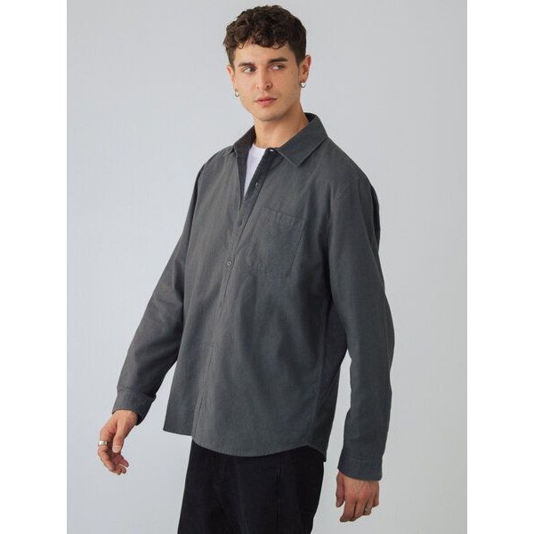Honest Basics Herren Flanellhemd aus Bio-Baumwolle