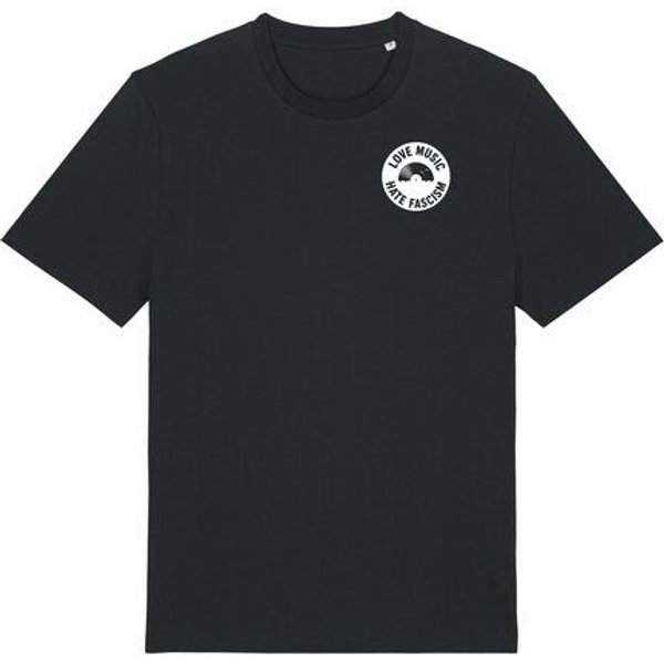 ilovemixtapes Love Music – Hate Fascism T-Shirt mit Schallplatte | Unisex I Gegen Rechts