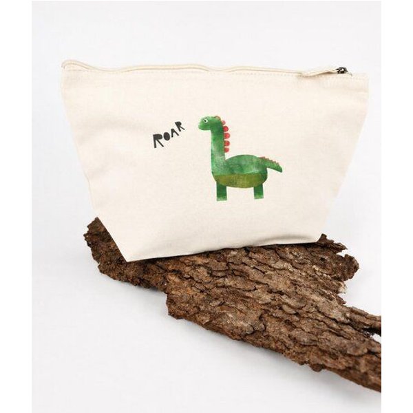 MELAdi Accessoire-Tasche aus Biobaumwolle - Größe L Dino