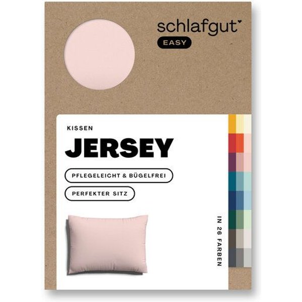 Schlafgut Kissenbezug Easy Jersey Baumwolle - uni