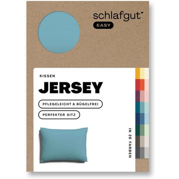 Schlafgut Kissenbezug Easy Jersey Baumwolle - uni