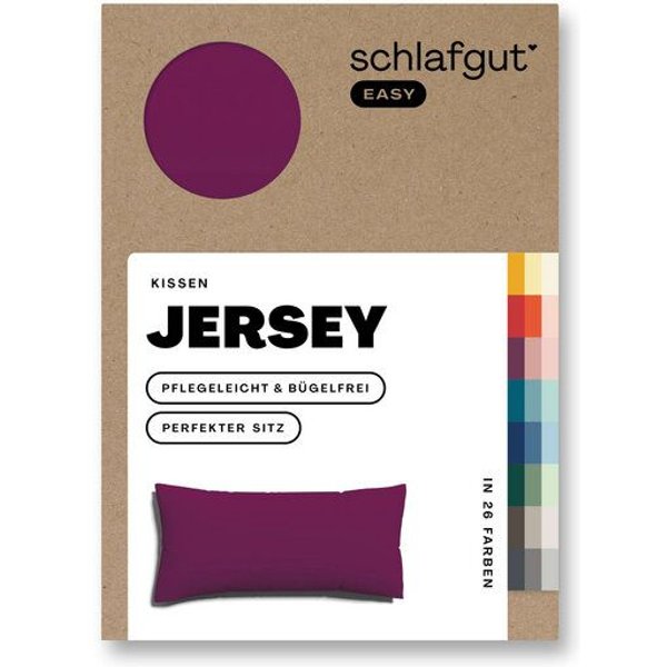 Schlafgut Kissenbezug Easy Jersey Baumwolle - uni