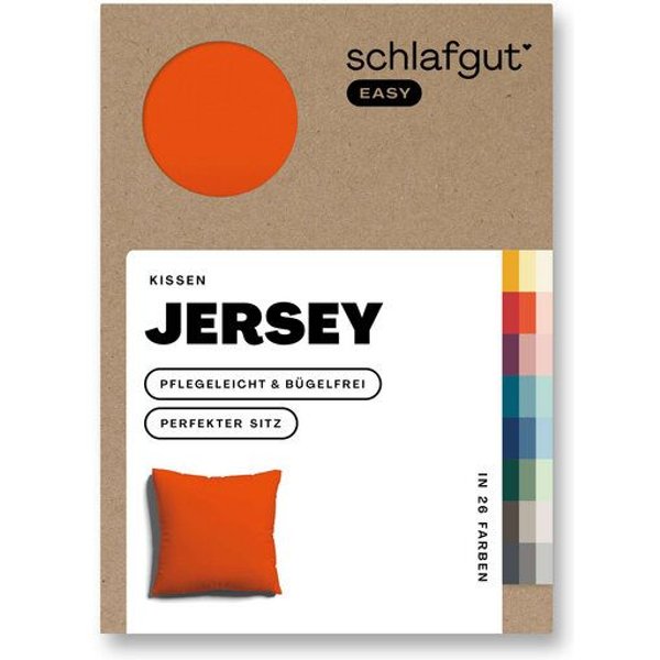 Schlafgut Kissenbezug Easy Jersey Baumwolle - uni