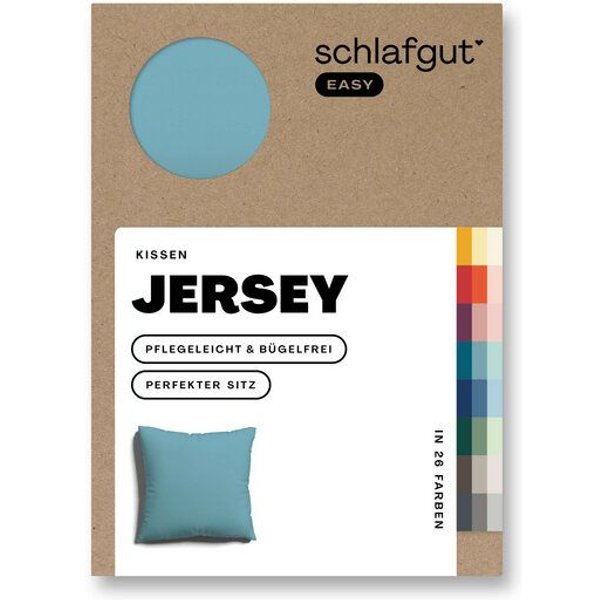 Schlafgut Kissenbezug Easy Jersey Baumwolle - uni